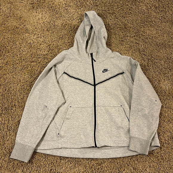 Nike Tops - Nike Women’s Windrunner Jacket. Gray with Black detail on front. Zip up. Size 3X